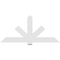 Ekena Millwork Kennewick Architectural Grade PVC Gable Bracket, 72"W x 33"H x 2"D x 6"F, 11/12 Pitch GBP072X33X0206KEN00 - alternate 4